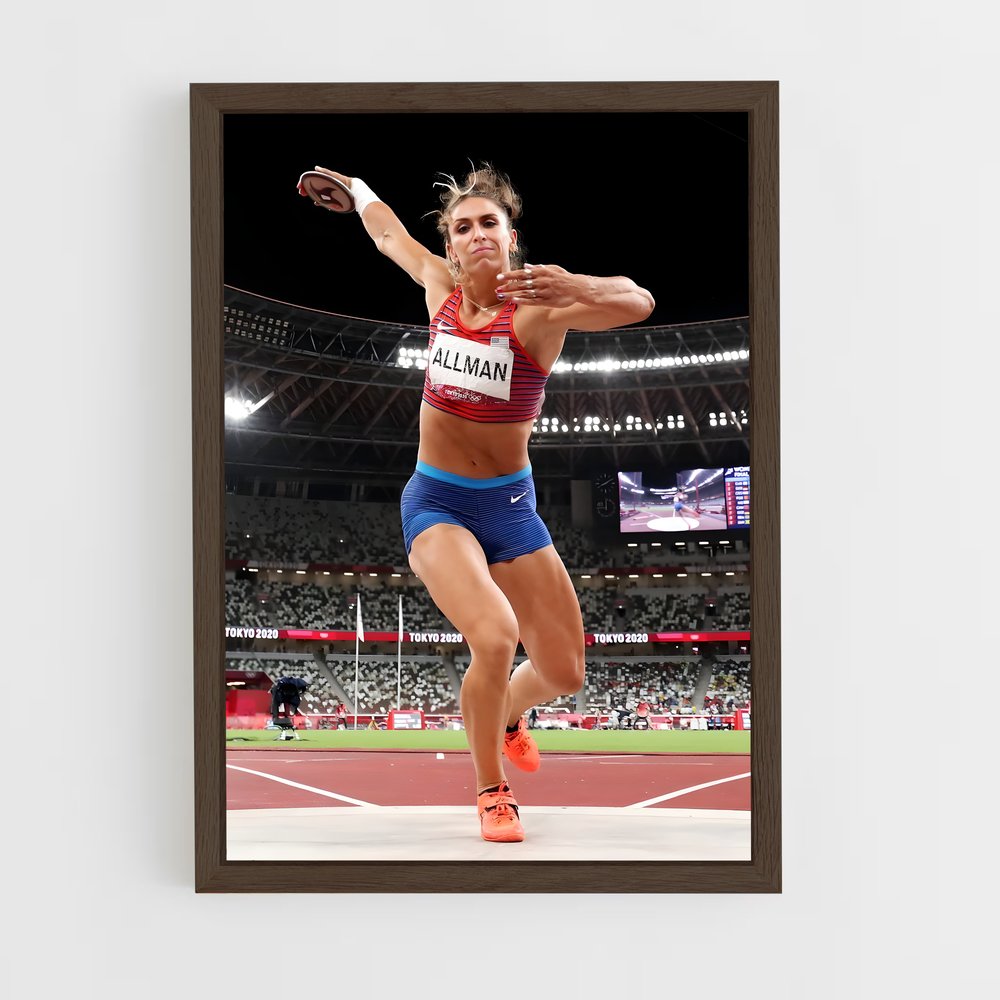 Poster Valarie allman – affiche Athlétisme (vue 5)